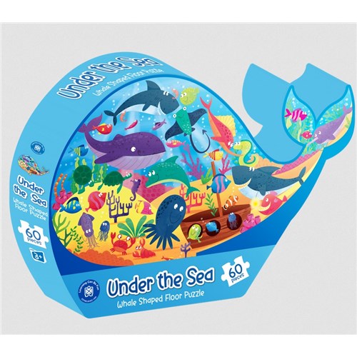 EVLFPU - Under the Sea  Whale Shaped Floor Puzzle